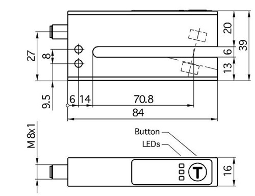 超声波标签和接头检测传感器 esf-1/CDF