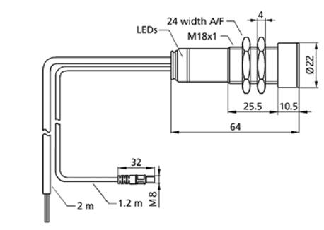 超声波双张控制器 dbk+5/Empf/3CDD/M18/ K7K2